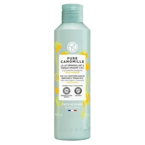 PURE CAMOMILLE LECHE DESMAQUILLANTE Y TÓNICO CALMANTE 2 EN 1 200ML