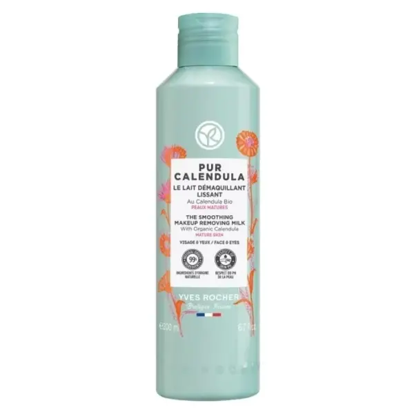 YVES ROCHER PUR CALENDULA LECHE DESMAQUILLANTE PIELES MADURAS 200ML