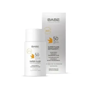 Babe fotoprotector solar super fluid depigment spf50 50ml fluido facial