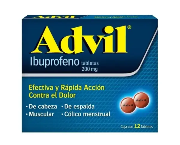 ADVIL 200MG 12 GRAGEA