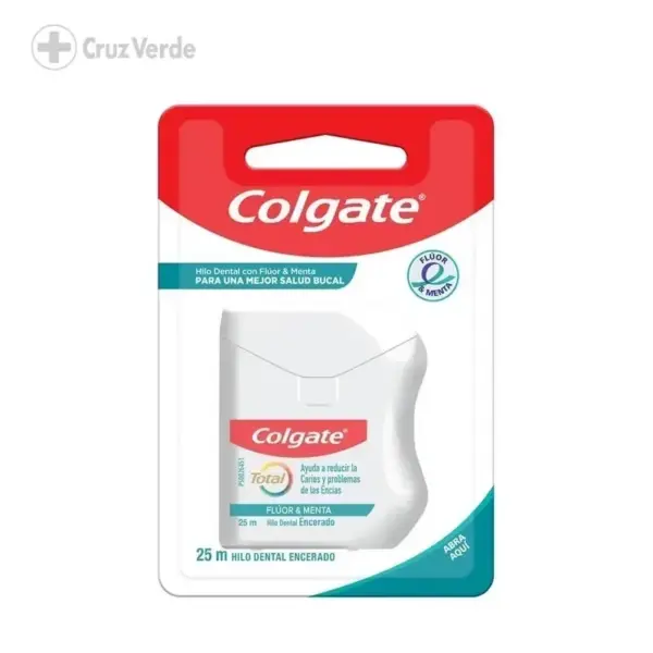 COLGATE HILO DENTAL CON FLUOR Y MENTA 25M