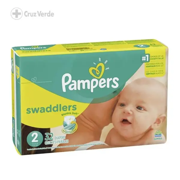 PAMPERS PAÑAL SWADDLERS 29 UNIDAD TALLA 2