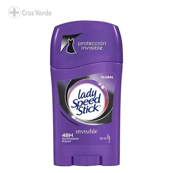 LADY SPEED STICK DESODORANTE INVISIBLE FLORAL 45G BARRA