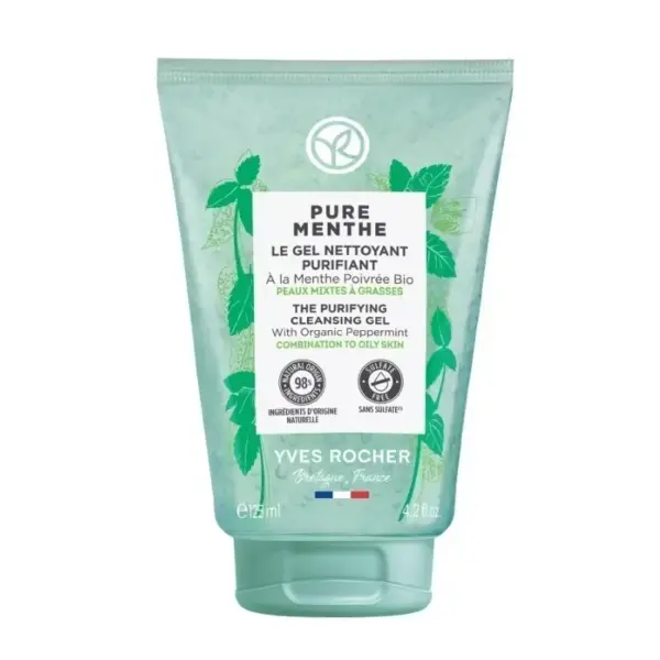 YVES ROCHER PURE MENTHE GEL LIMPIADOR PURIFICANTE 125ML